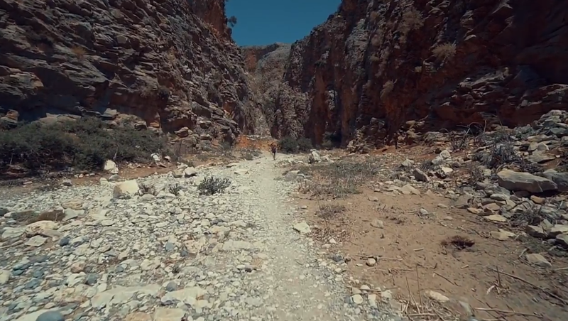 crete gorge drone