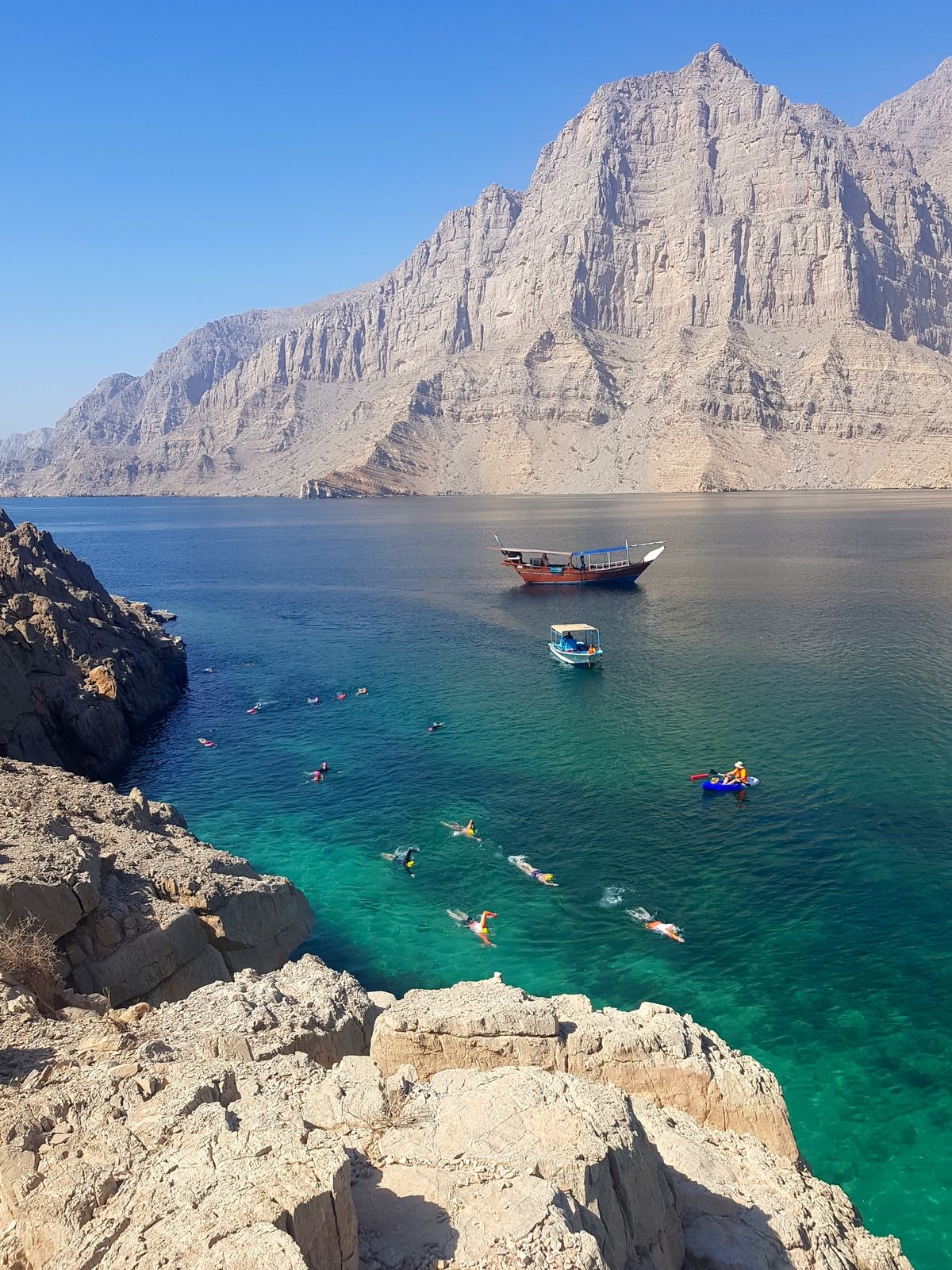 Coll Oman fjords swimmers by khors