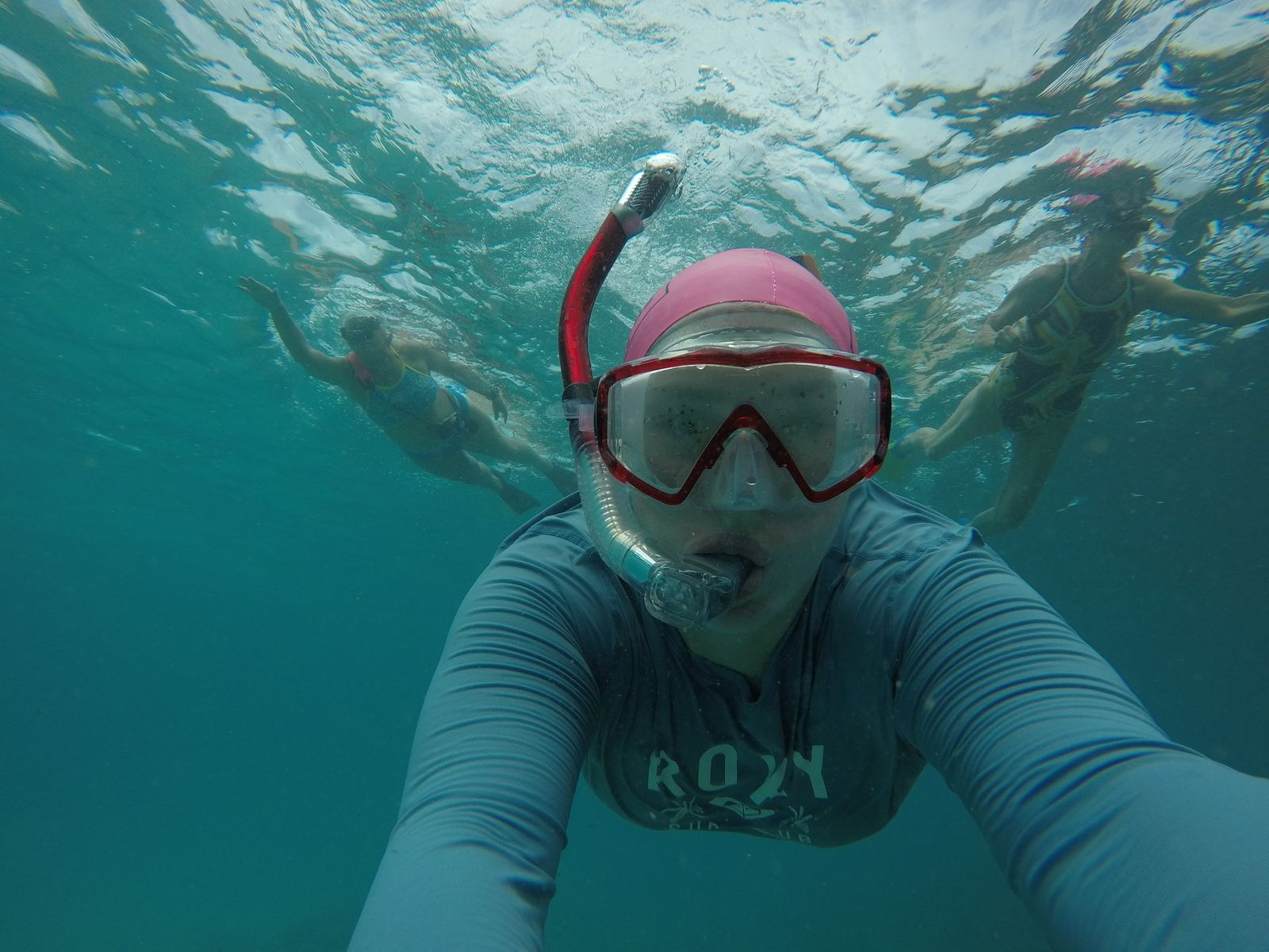 Kelly Rawlings Galapagos underwater shot