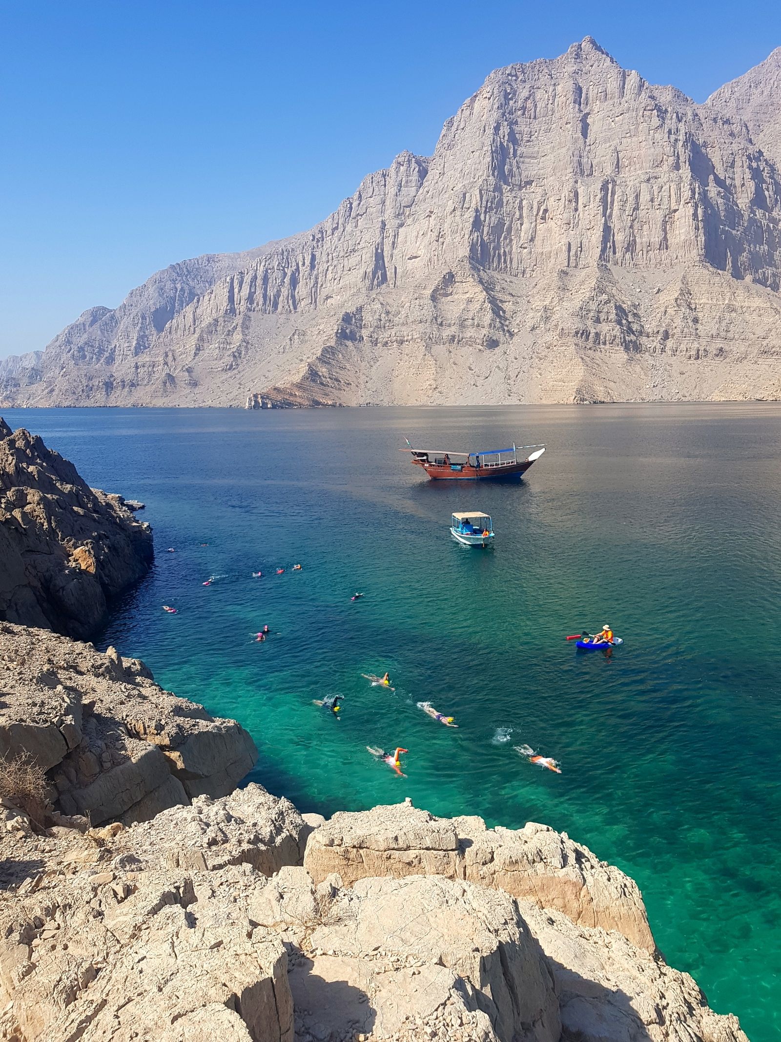 oman fjord swimmers