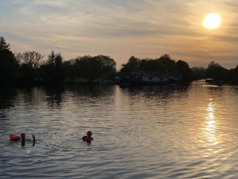 Sunset swim, Emma Richards